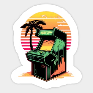 Retro Arcade Machine Sticker